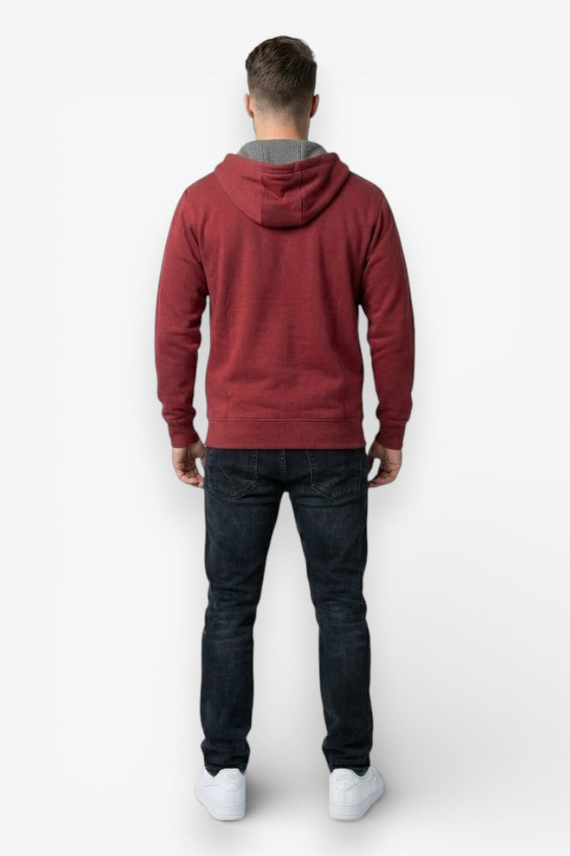 Red Skull Snake Zip-Up Hoodie