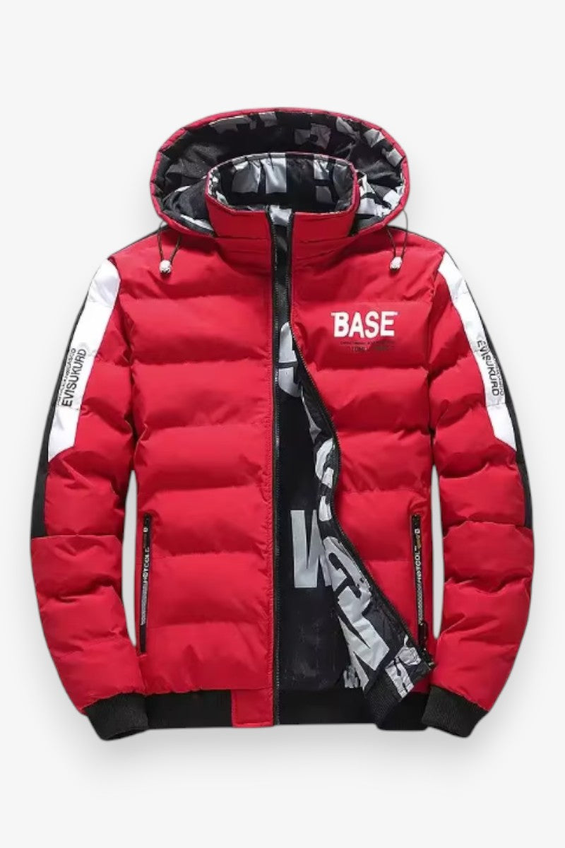 Padded Winter Jacket with Removable Hood