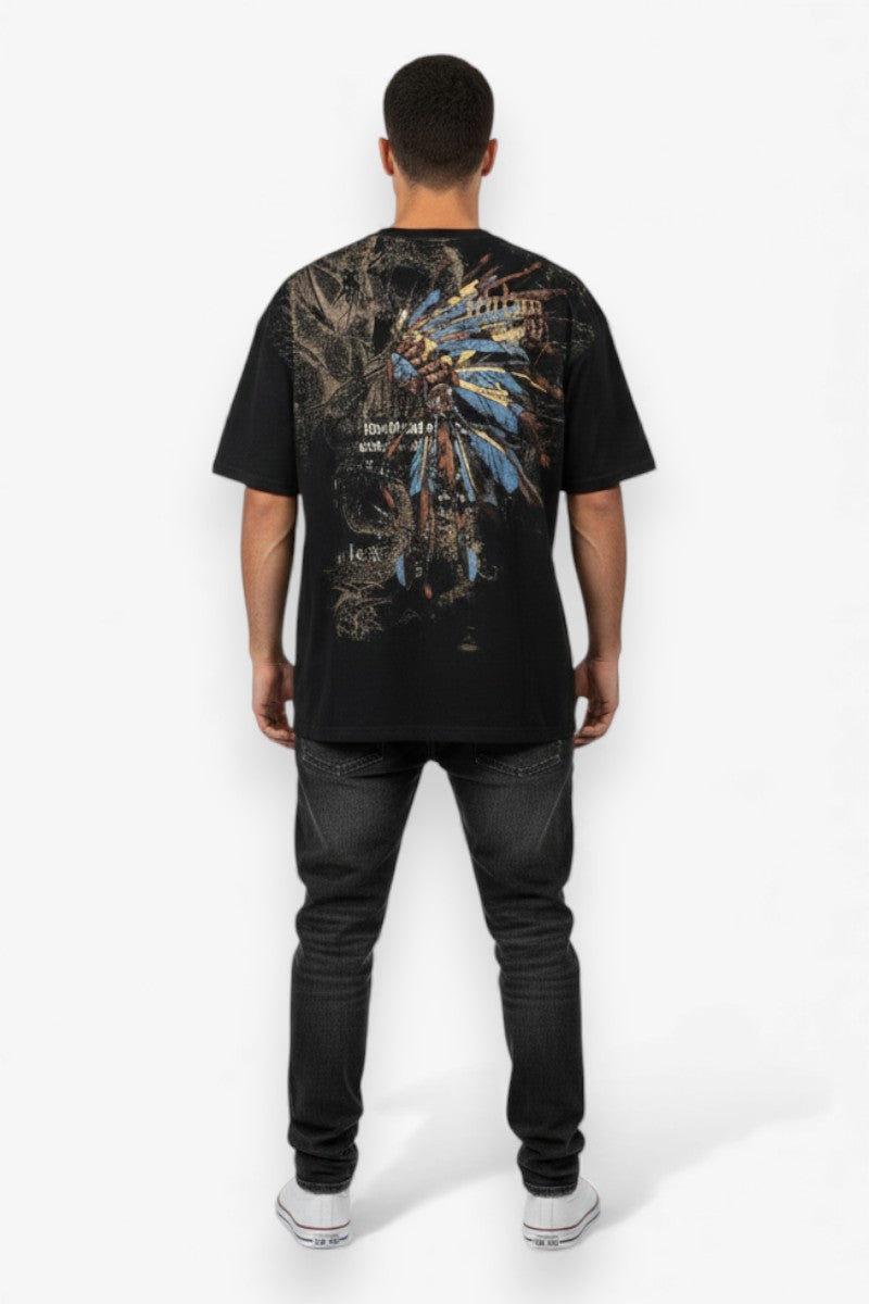 2000s Gothic Skull Oversized Tee