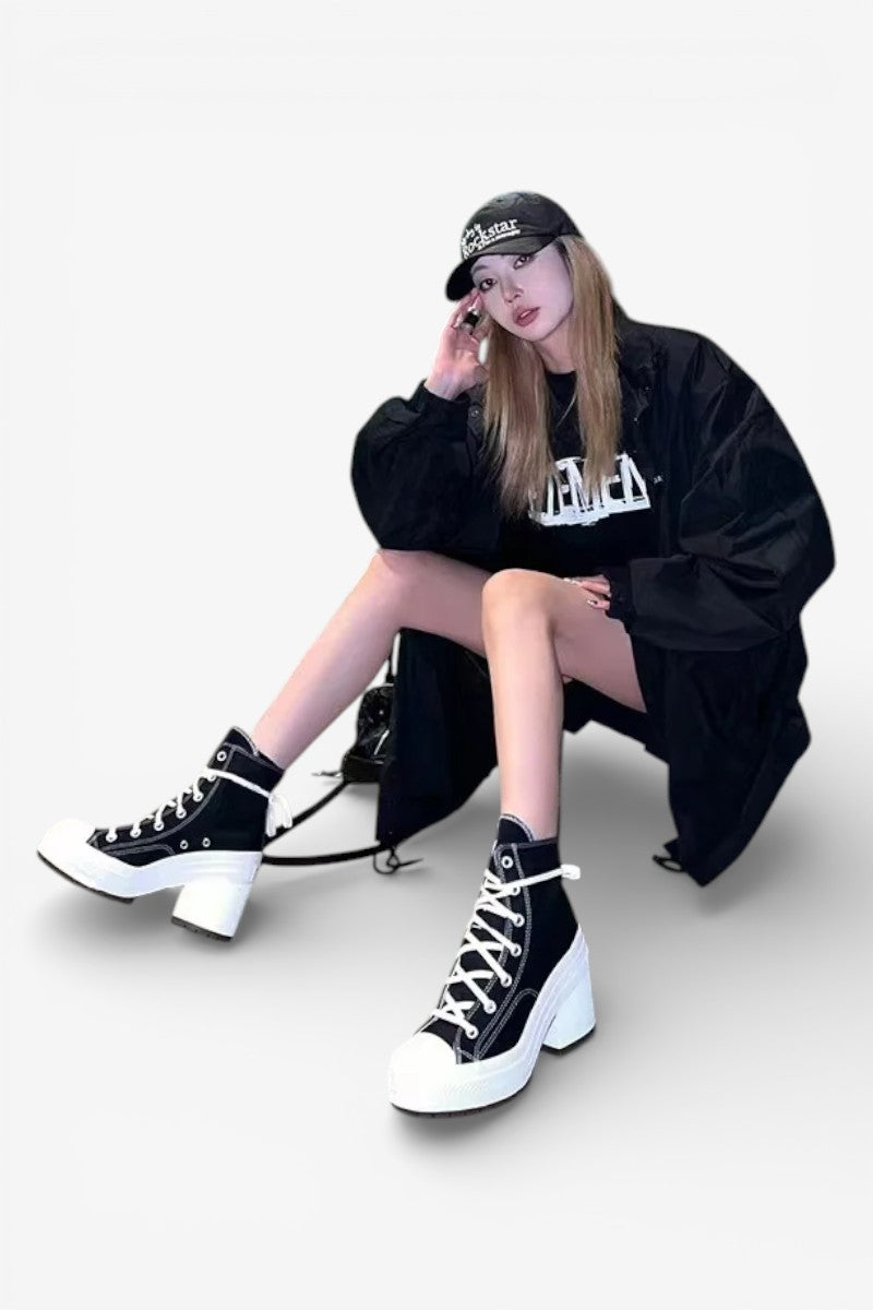 Platform Canvas Skate Sneakers