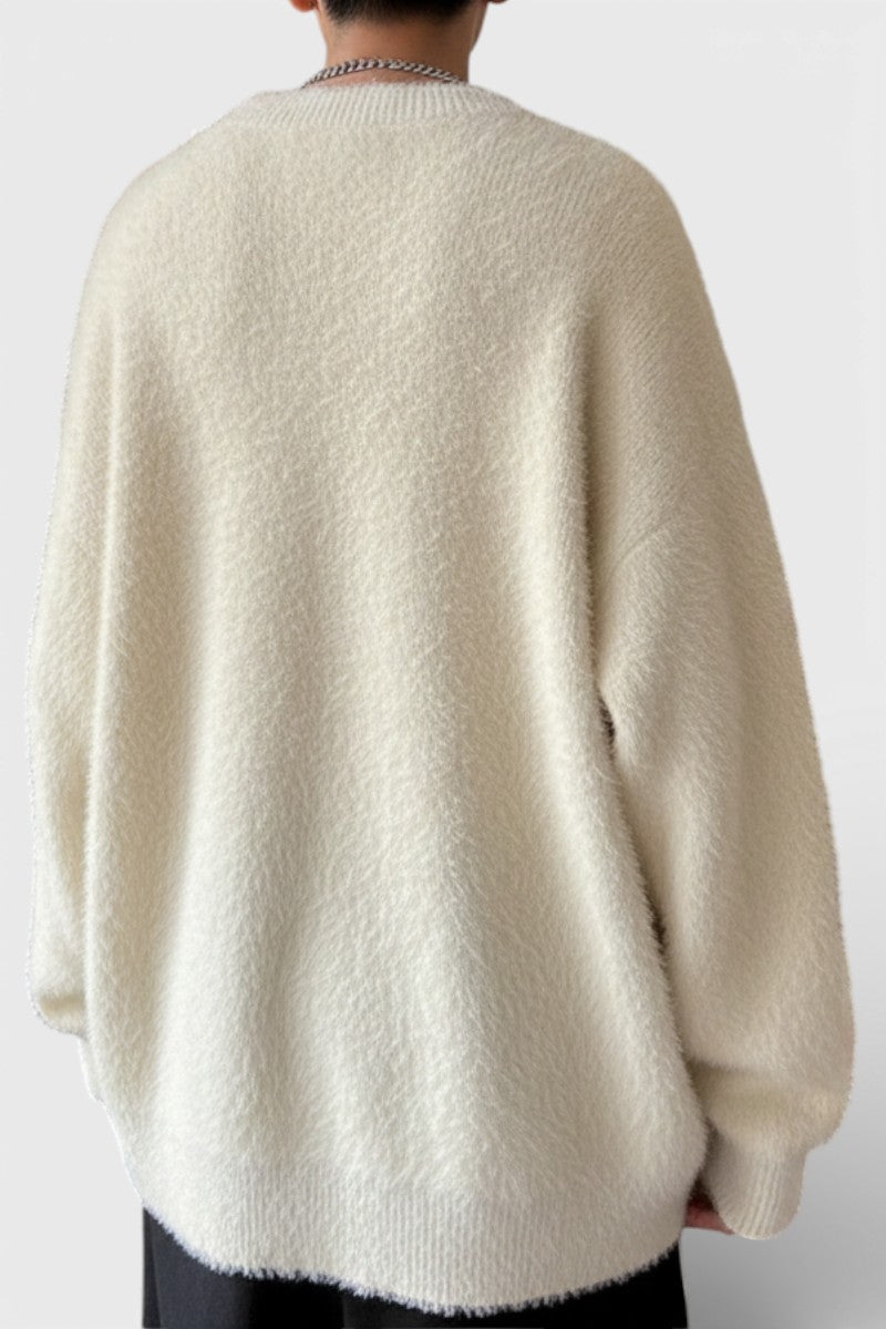 Fluffy Korean Knit Pullover