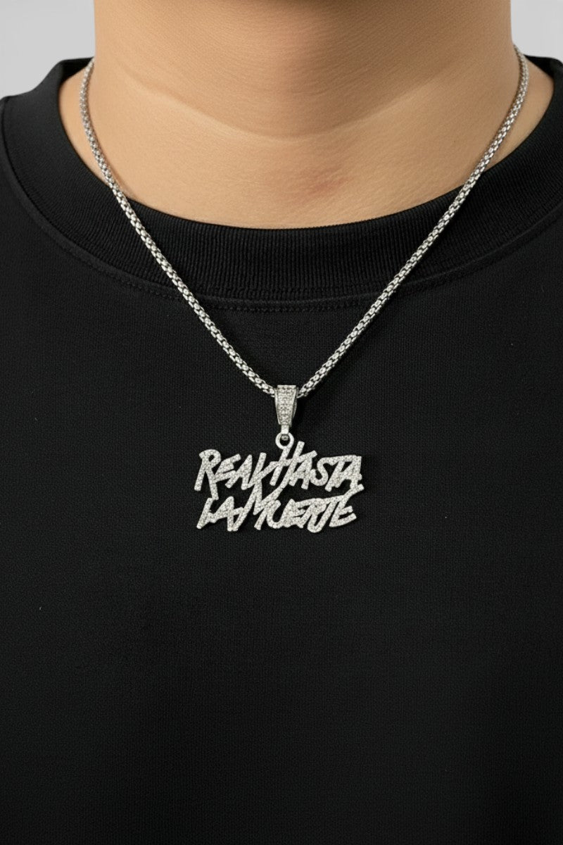 Iced-Out Hip Hop Letter Bling Necklace