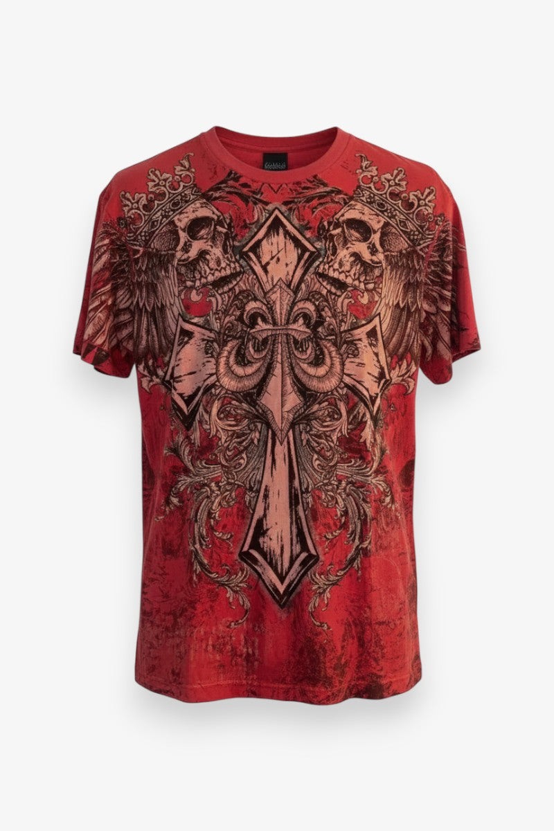 Washed Skull Oversized Tee