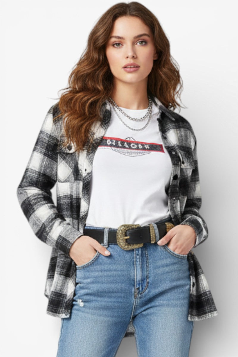 Vintage Carved Buckle Y2K PU Belt