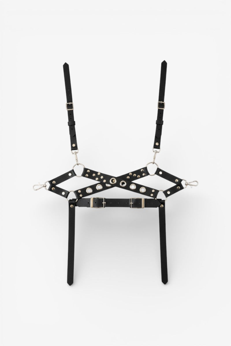 Gothic Punk Corset Harness Belt