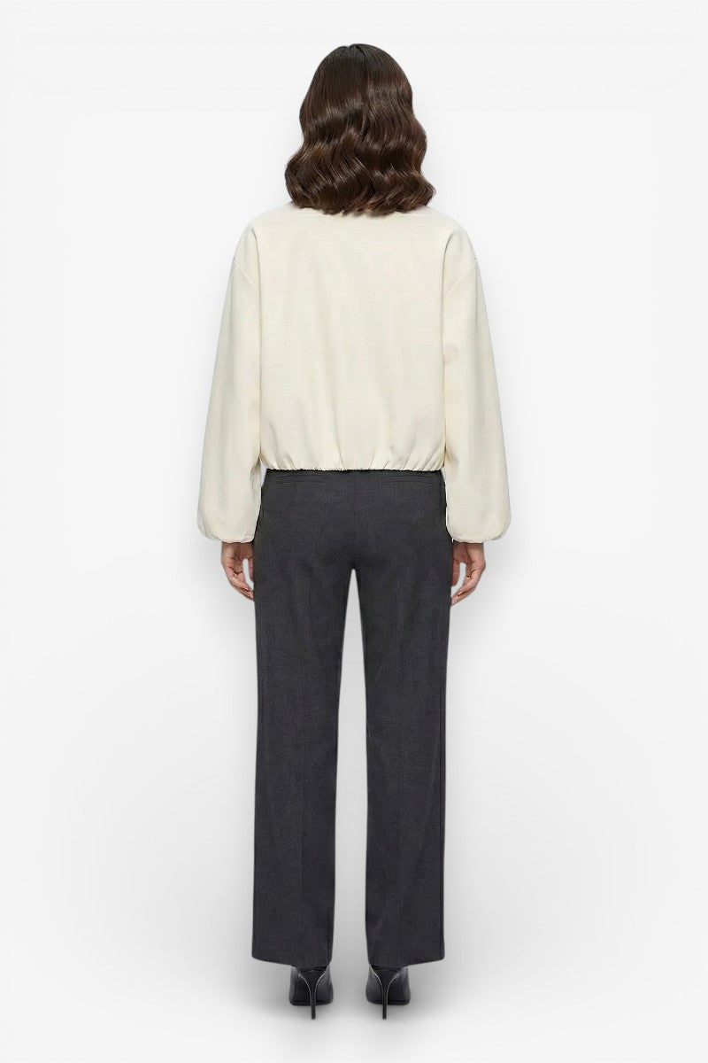 Cropped Puffer Varsity Jacket