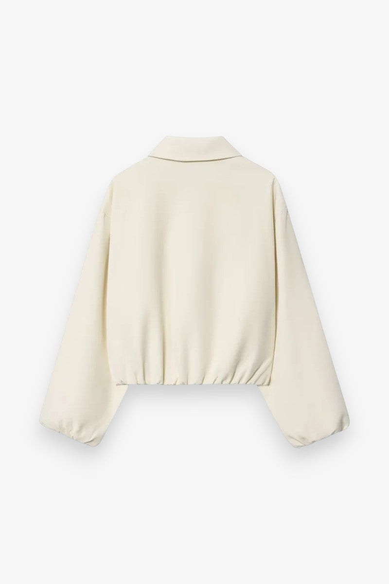 Cropped Puffer Varsity Jacket