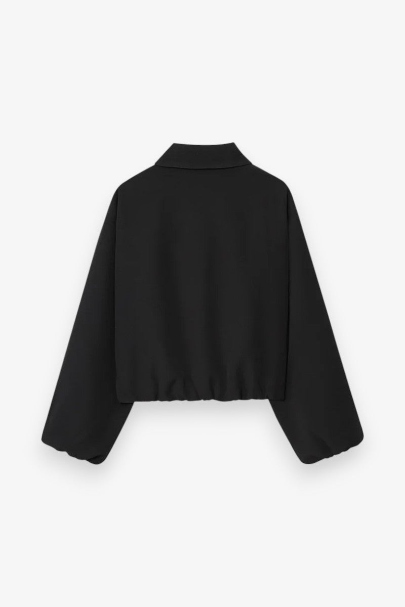 Cropped Puffer Varsity Jacket