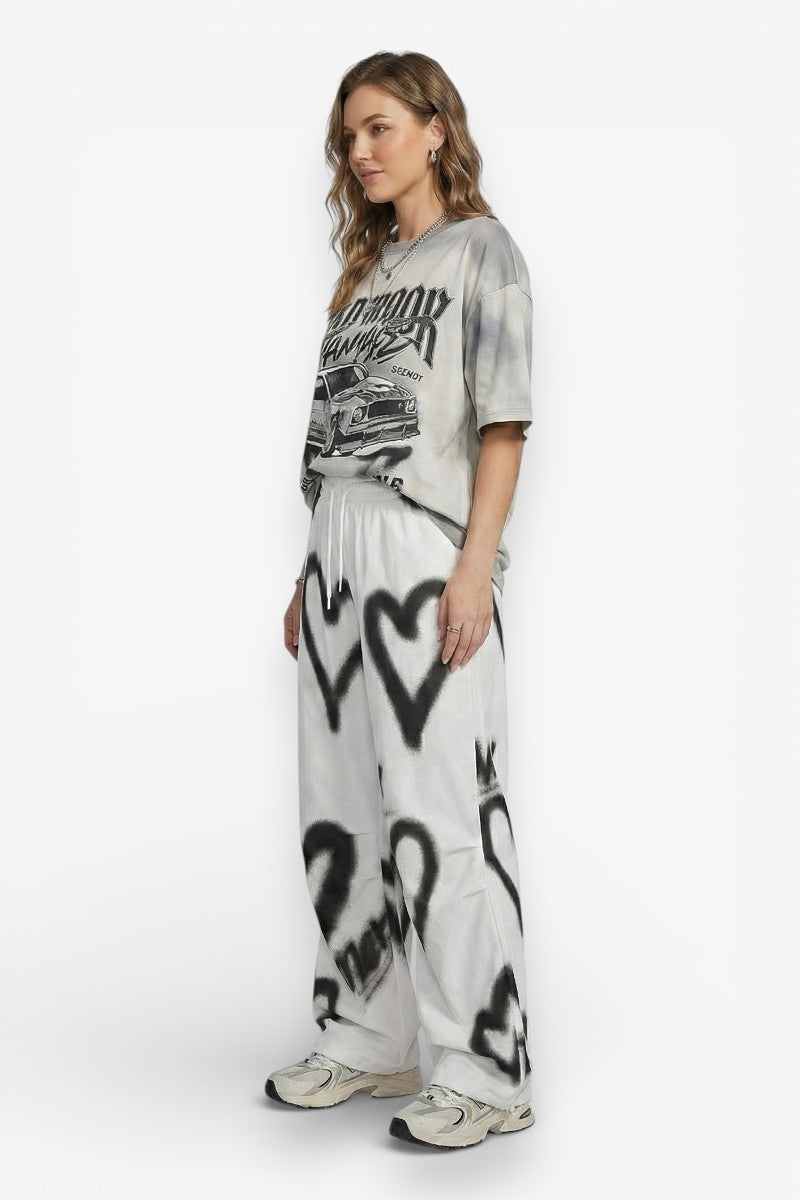 Love Graffiti Hip-Hop Pants