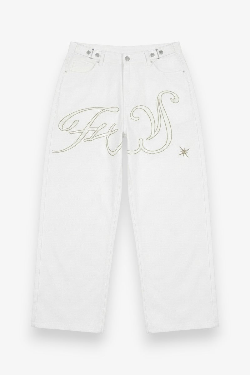 Kawaii Wing High-Waist Baggy Jeans