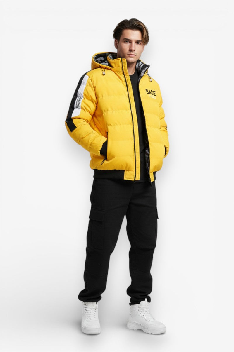 Padded Winter Jacket with Removable Hood