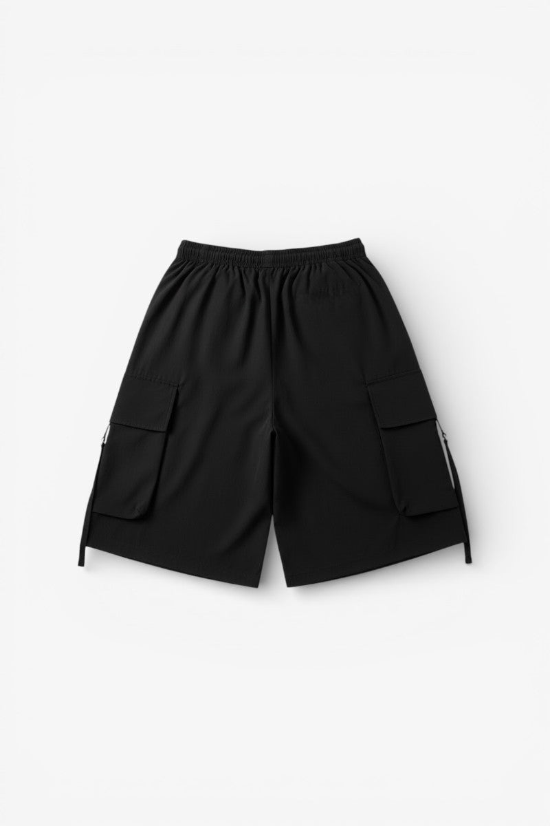 High-Waist Streetwear Cargo Shorts