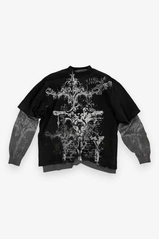 Skullcore Oversized Long Sleeve Tee