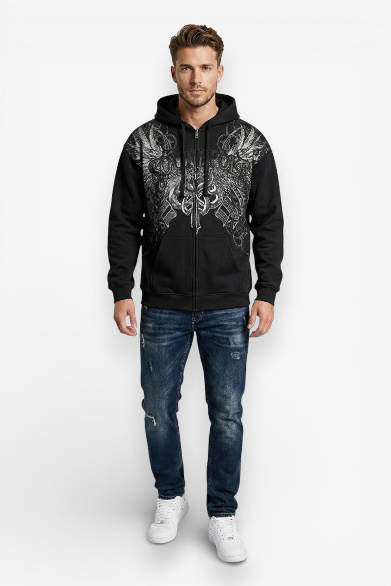 Oversized Polar Fleece Zip Jacket