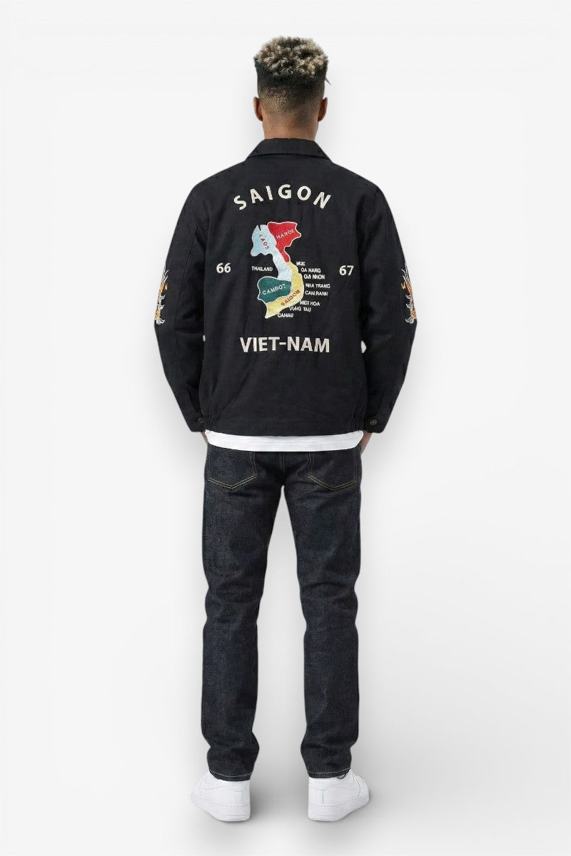 Vintage Sukajan Tiger Embroidered Jacket