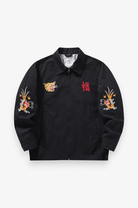 Vintage Sukajan Tiger Embroidered Jacket