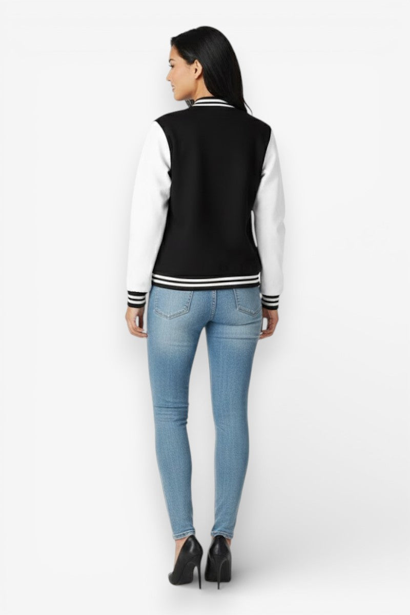 New York Letter Fleece Baseball Jacket