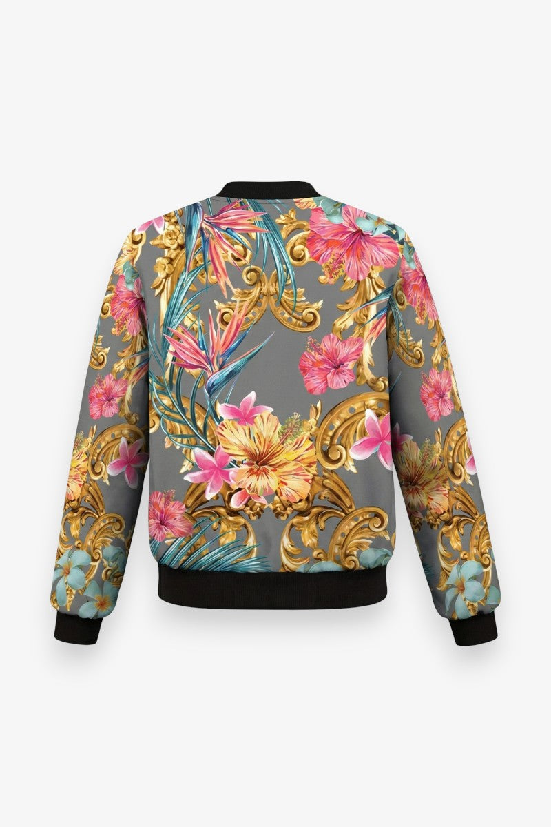 Baroque Gold 3D Floral Jacket