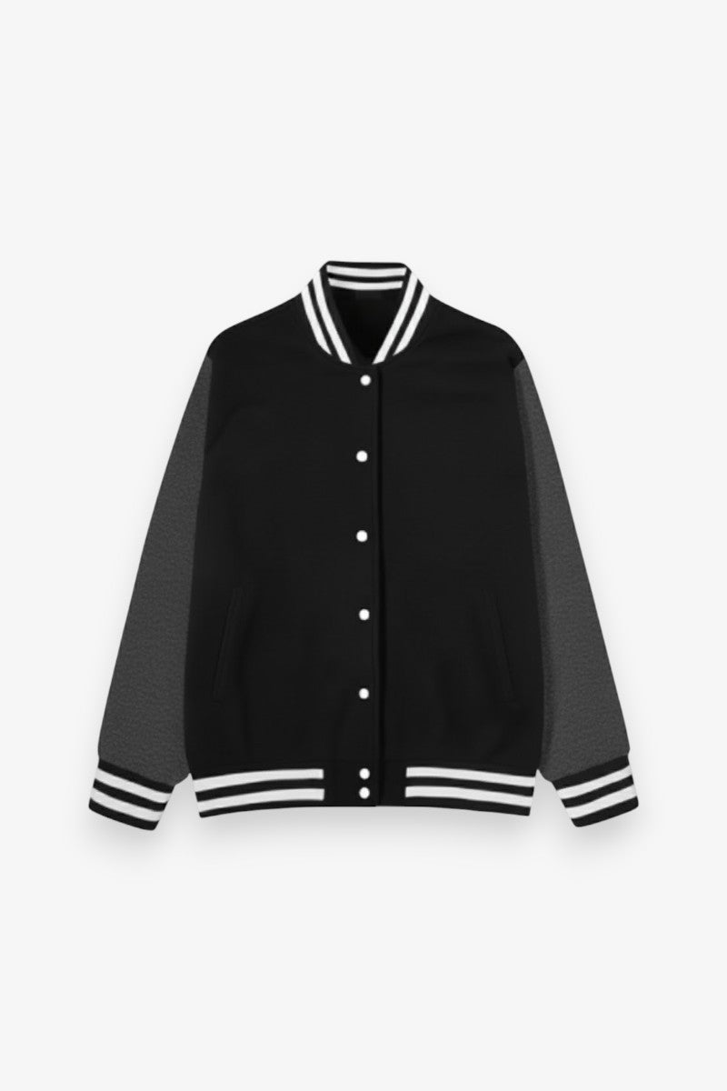 New York Letter Fleece Baseball Jacket