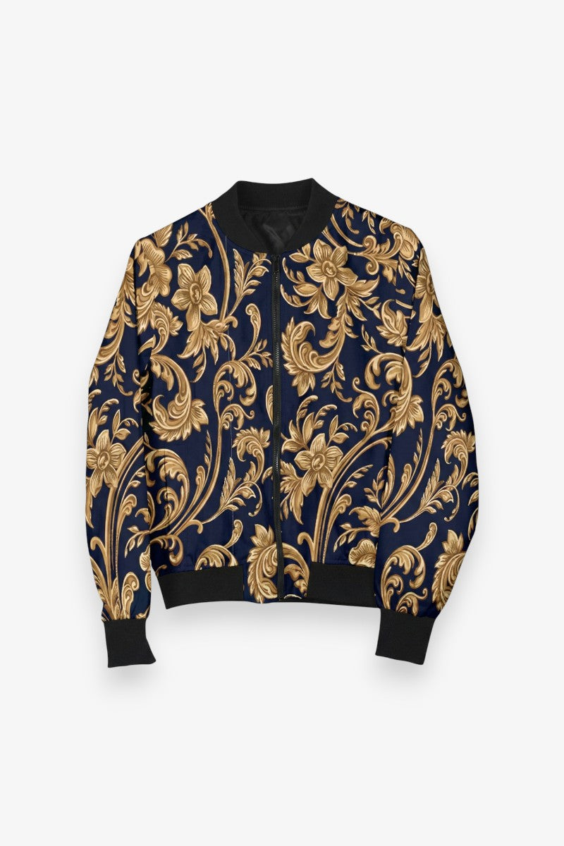 Baroque Gold 3D Floral Jacket