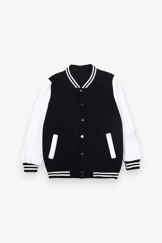 New York Letter Fleece Baseball Jacket