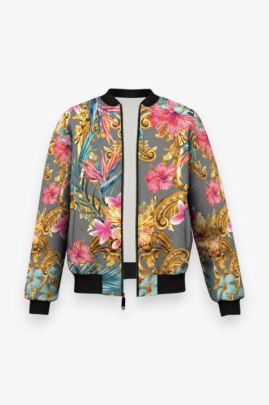 Baroque Gold 3D Floral Jacket