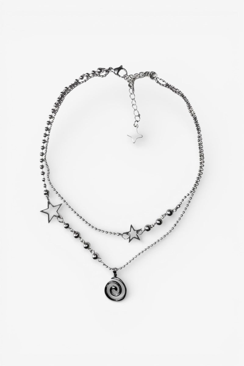 Spiral Star Cyber Necklace