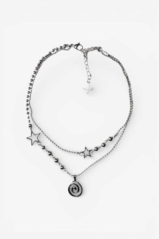 Spiral Star Cyber Necklace