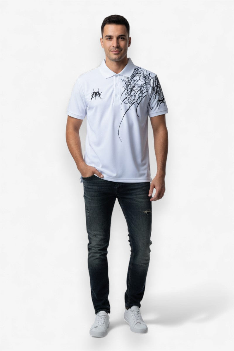 Gothic Letter Polo Tee