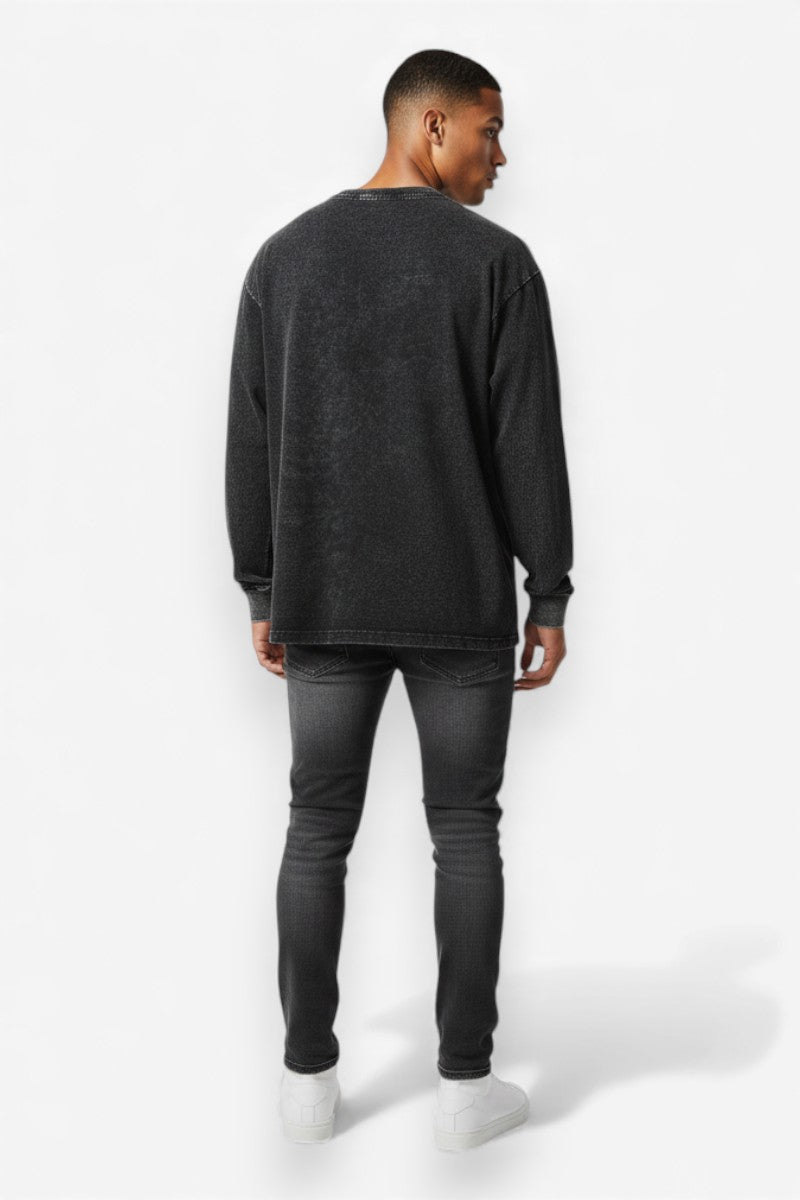 Retro Oversized Long Sleeve Tee