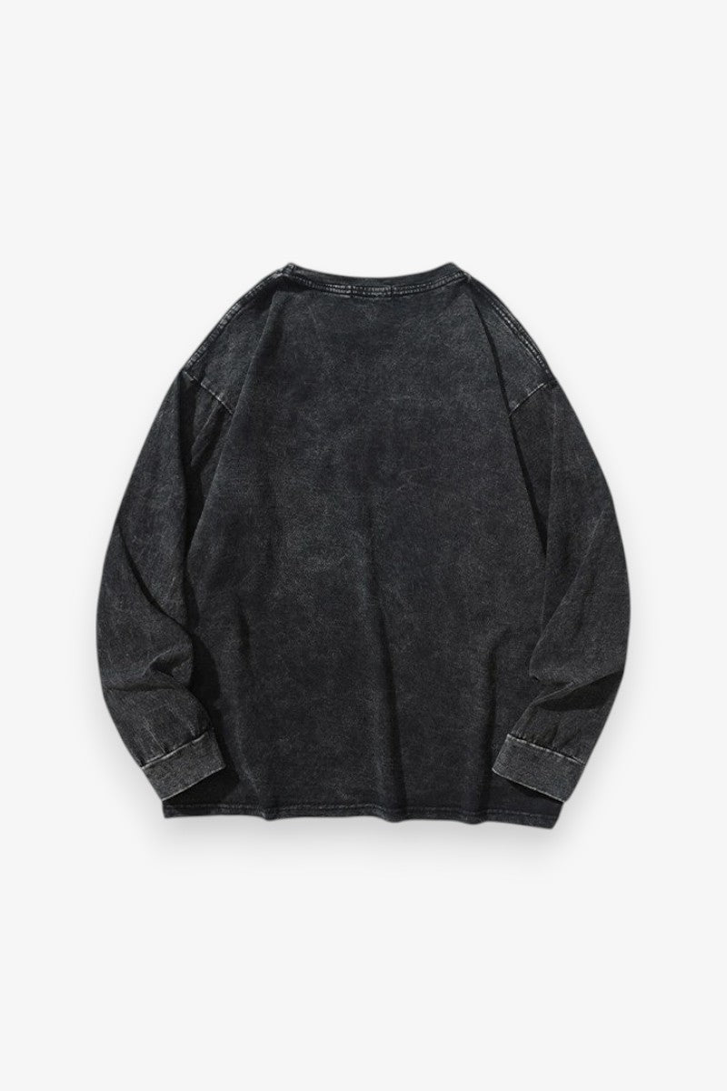 Retro Oversized Long Sleeve Tee