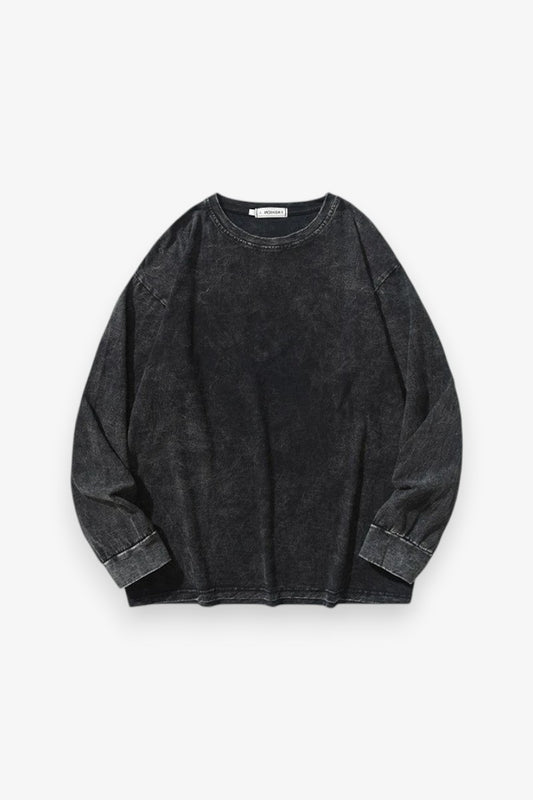 Retro Oversized Long Sleeve Tee