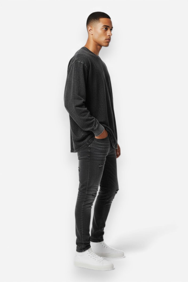 Retro Oversized Long Sleeve Tee