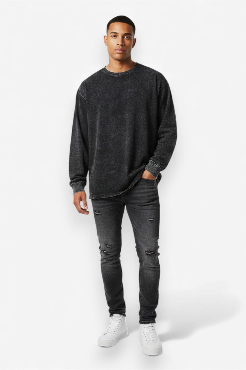 Retro Oversized Long Sleeve Tee