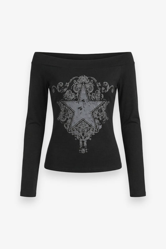 90s Punk Slim Crop Tee