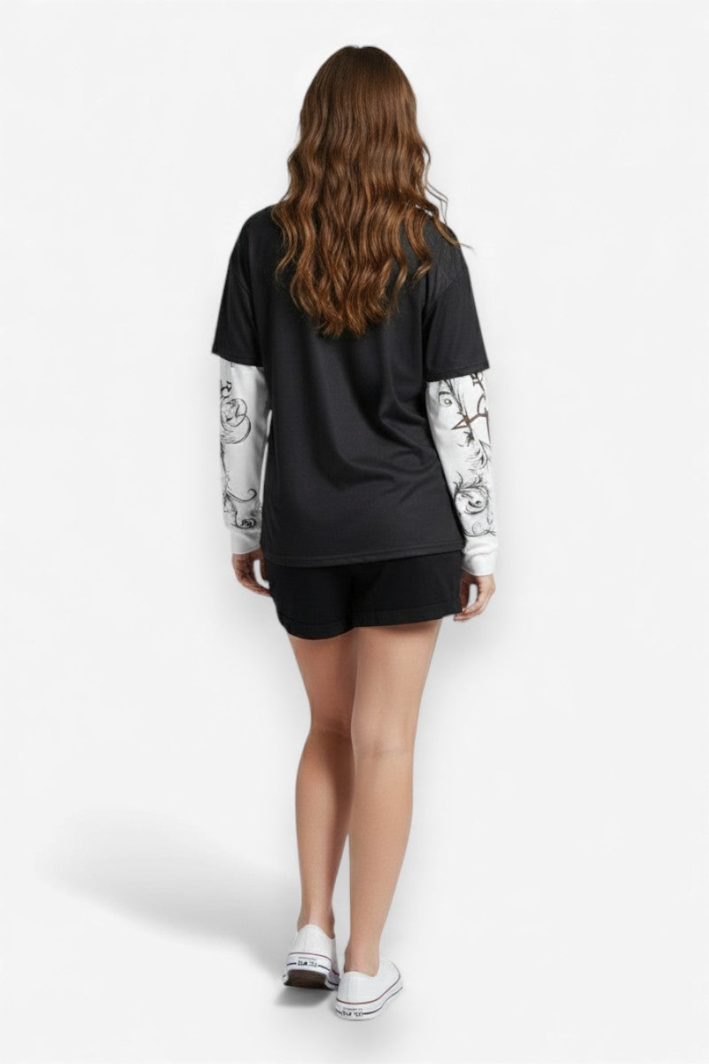 Heart-Sword Grunge Tee