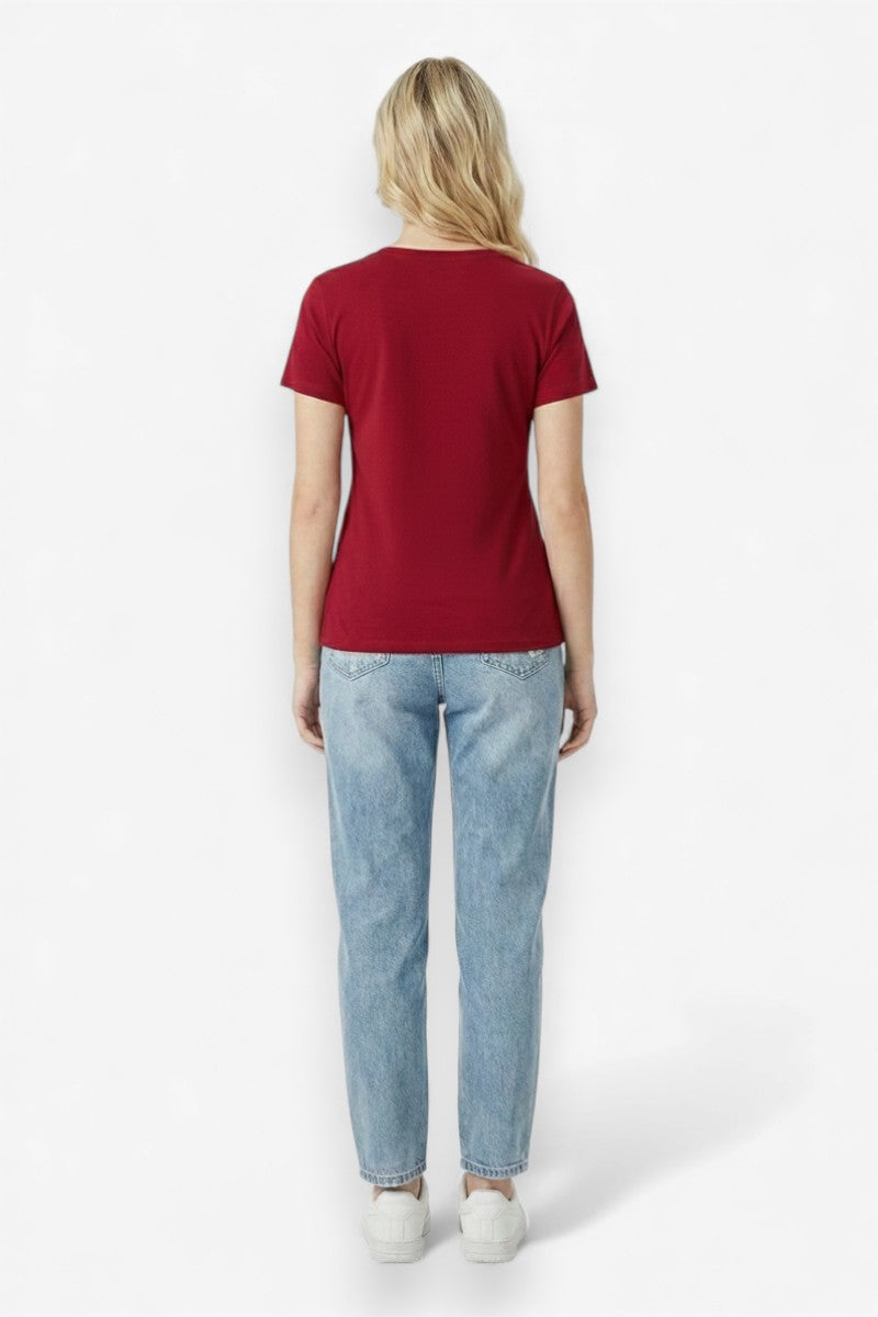 Rhinestone Rose Heart Tee