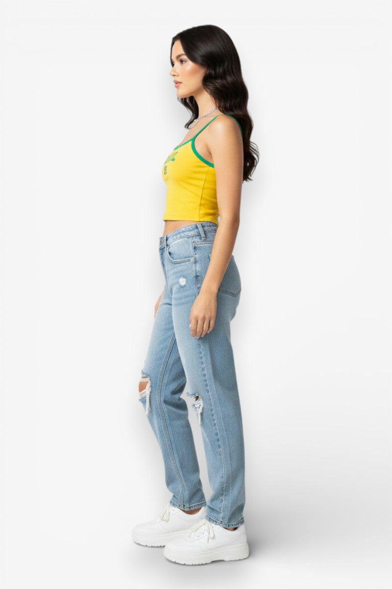 Brazil Letter Crop Tee