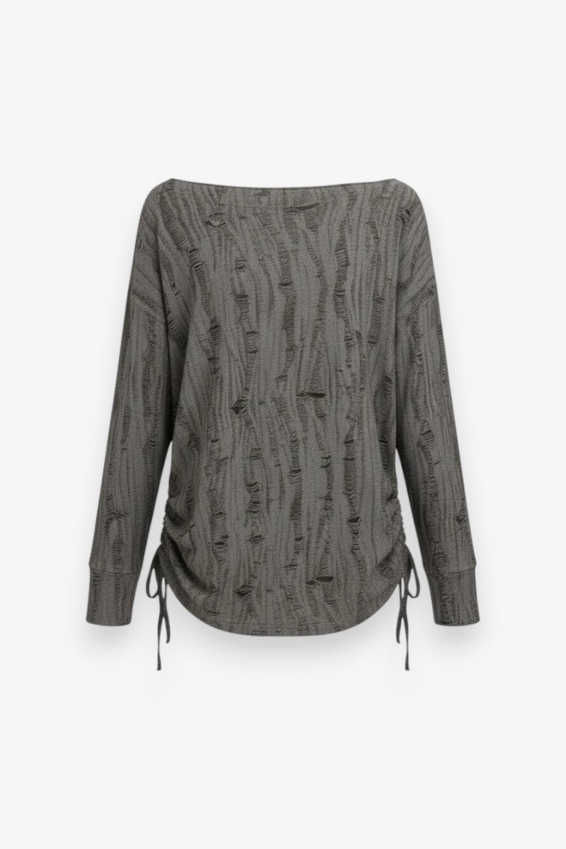 Star Cutout Loose Sleeve Tee