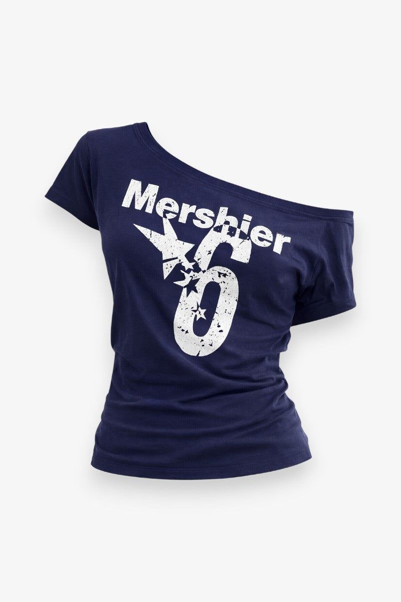 Off-Shoulder Sport Crop Tee
