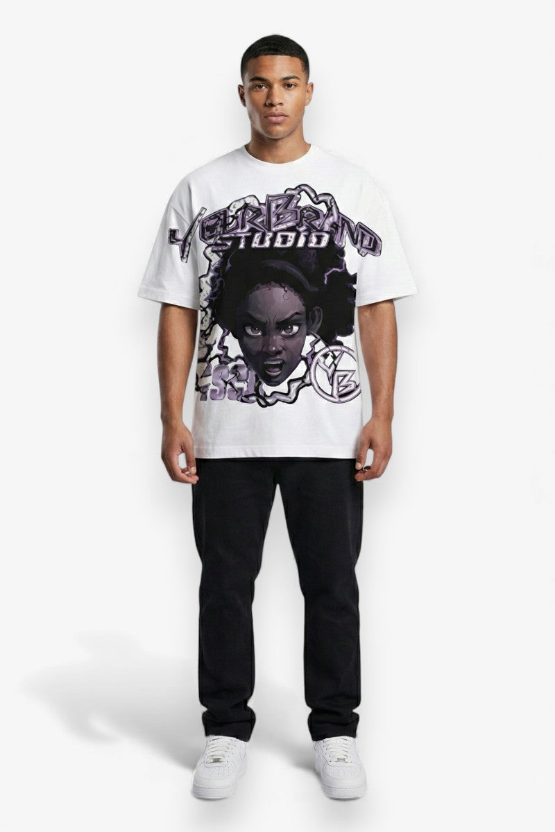 Cartoon Street Oversized Tee