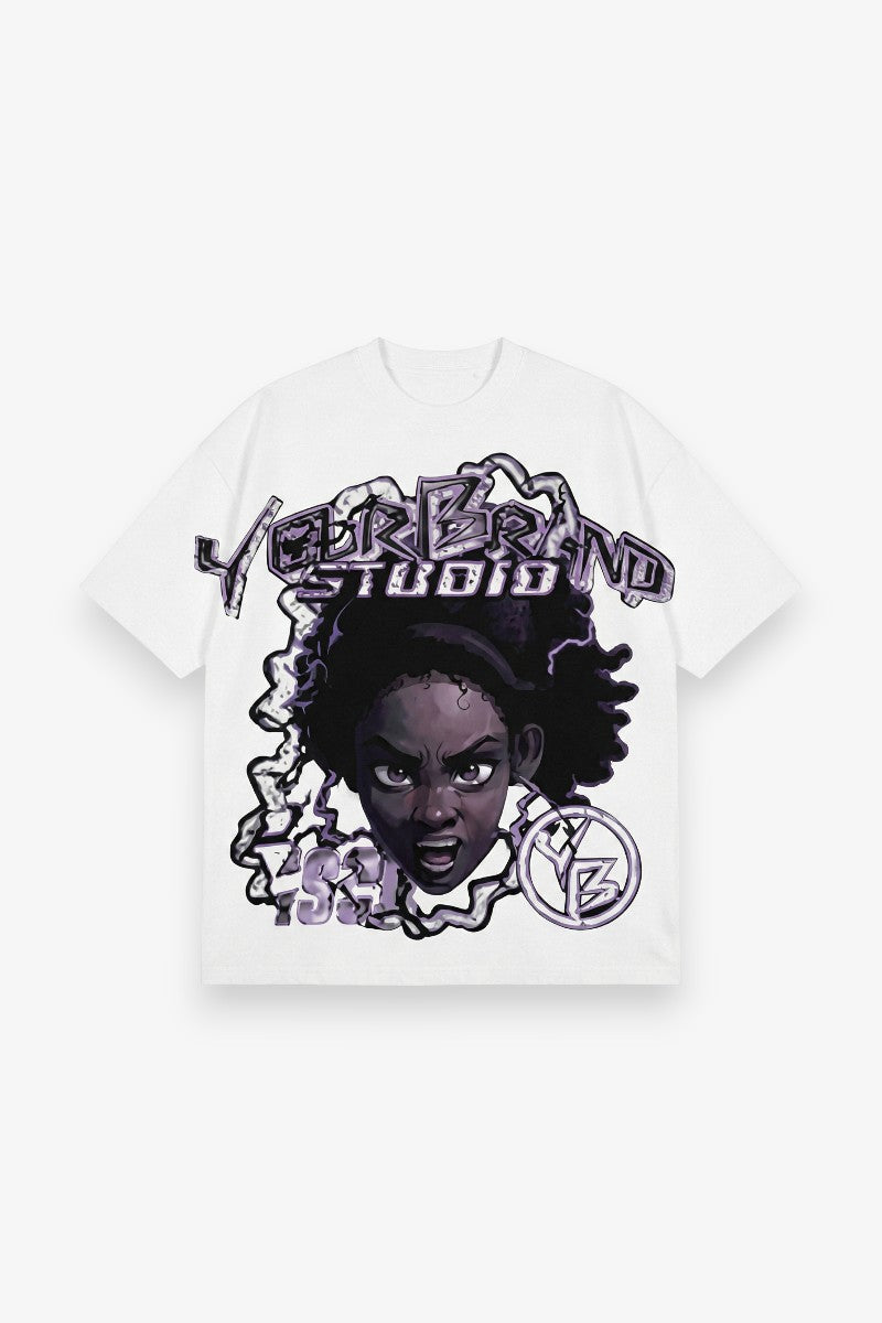 Cartoon Street Oversized Tee