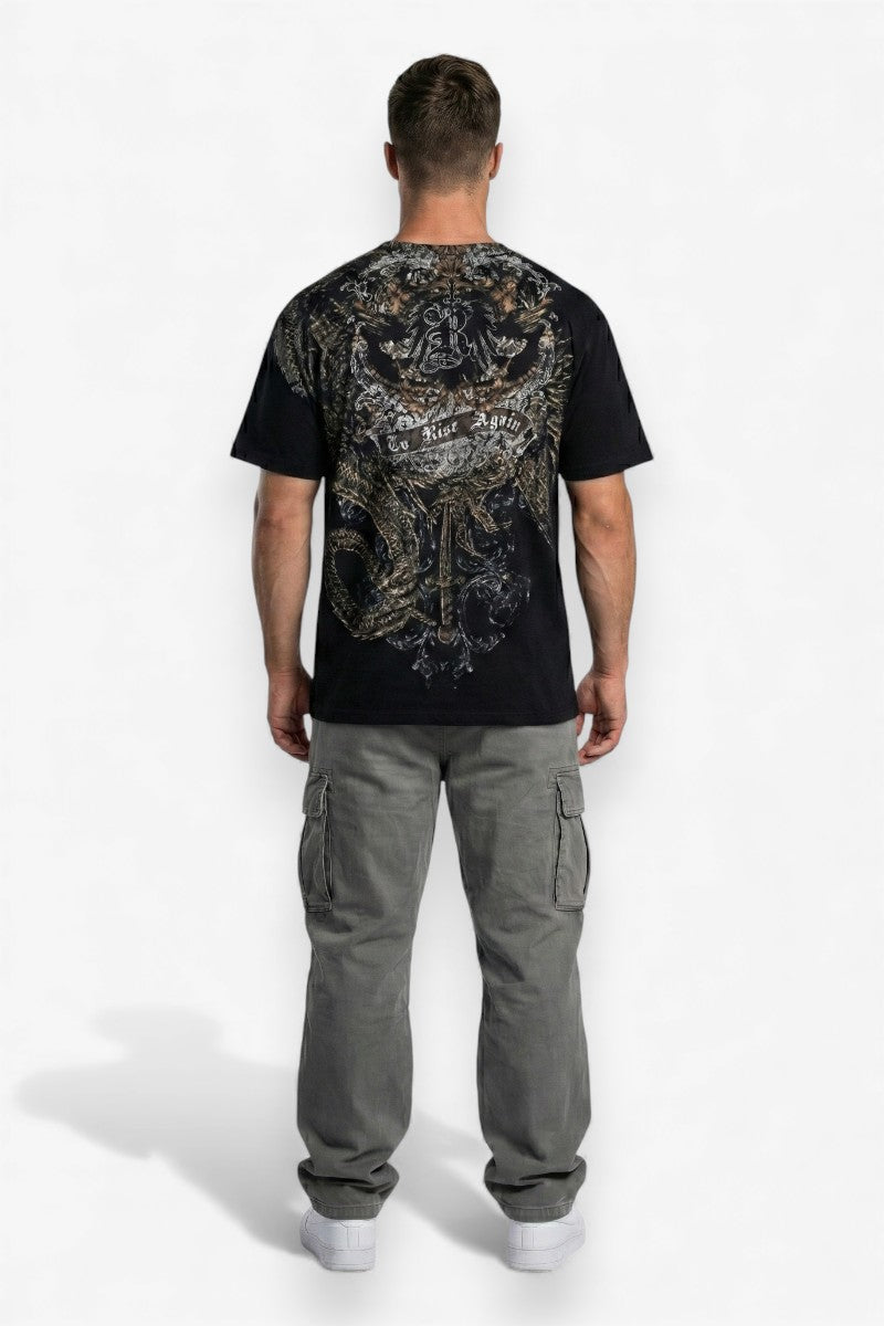 Dark Skull Street Oversized Tee