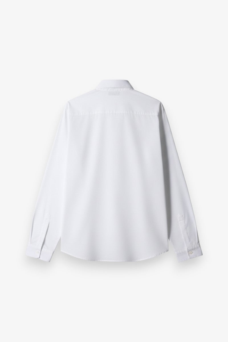 Gothic Script Skull V-Neck Shirt