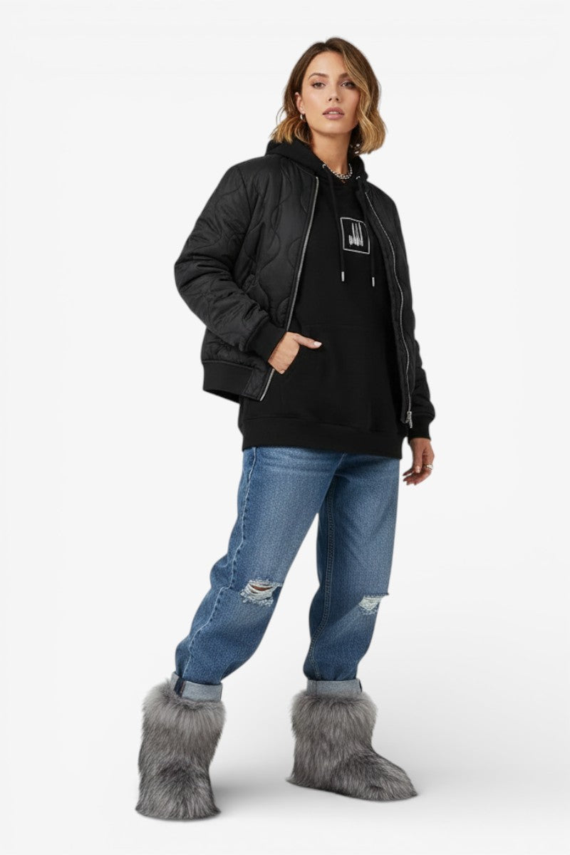 Fluffy Mid-Calf Snow Boots