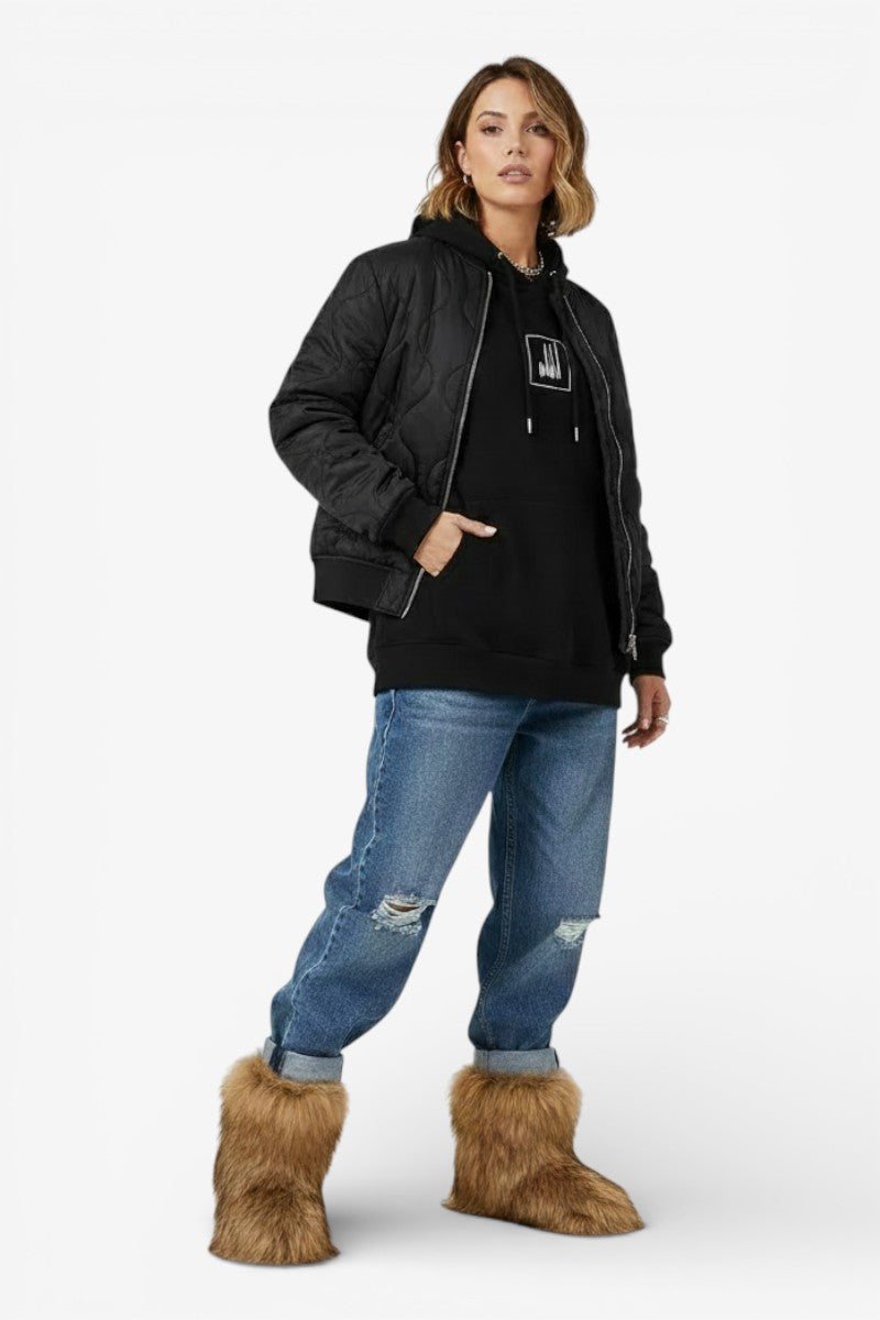 Fluffy Mid-Calf Snow Boots