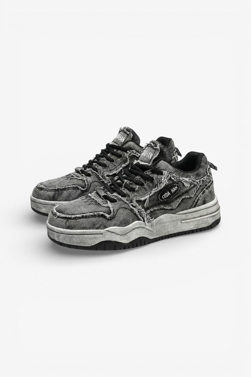 Retro Denim Skate Sneakers