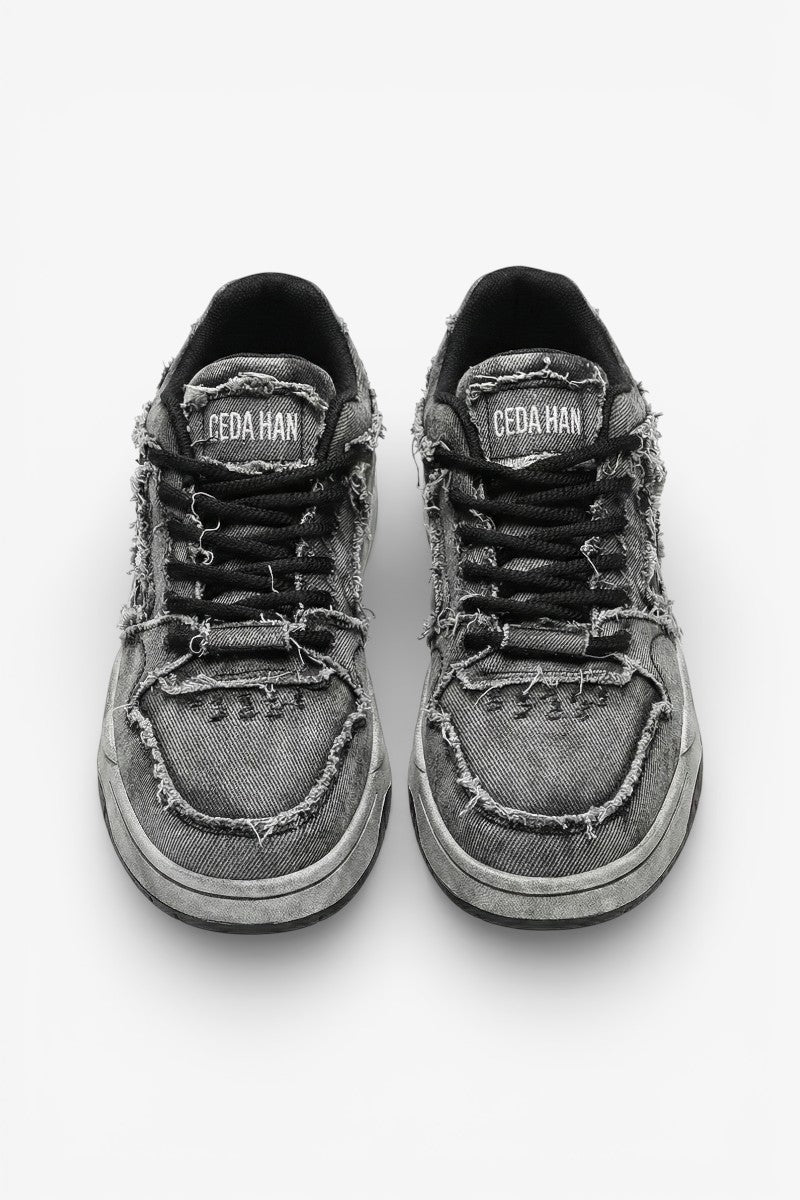 Retro Denim Skate Sneakers