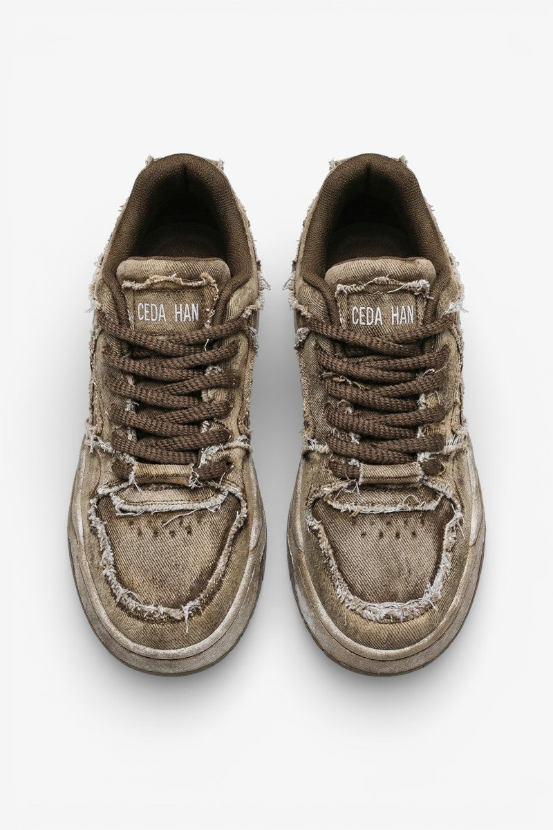 Retro Denim Skate Sneakers