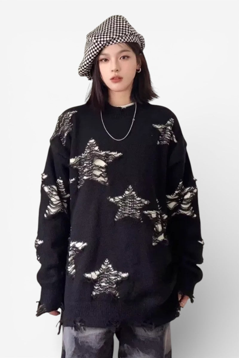 Fake Two-Piece Gothic Sweater